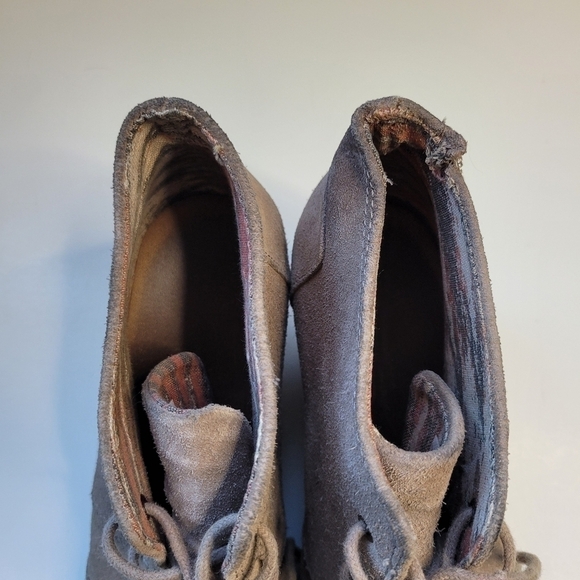 TOMS Taupe Desert Suede Wedge Ankle Boot - Picture 8 of 10